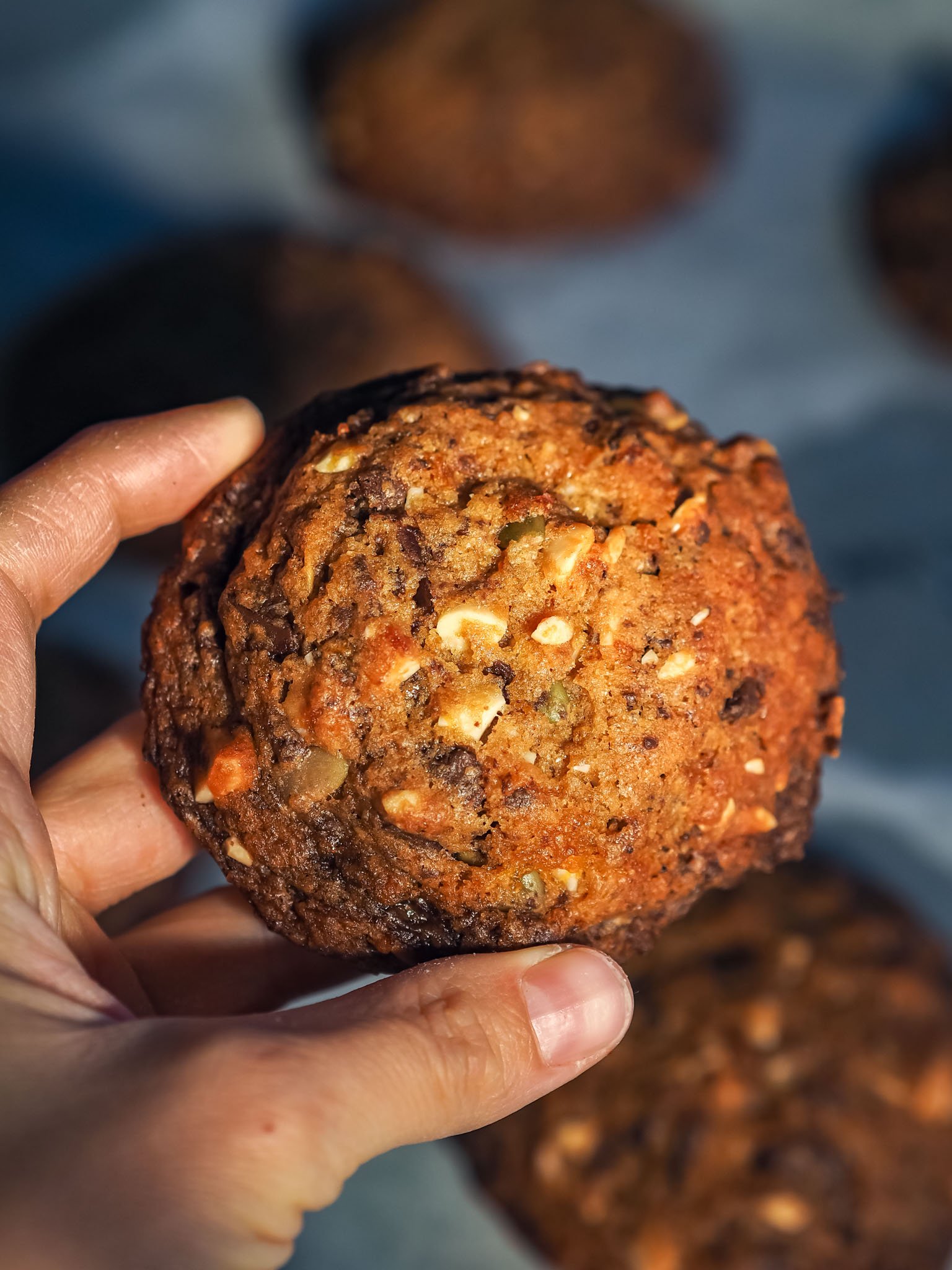 Pumpkin, almond & chocolate Cookies